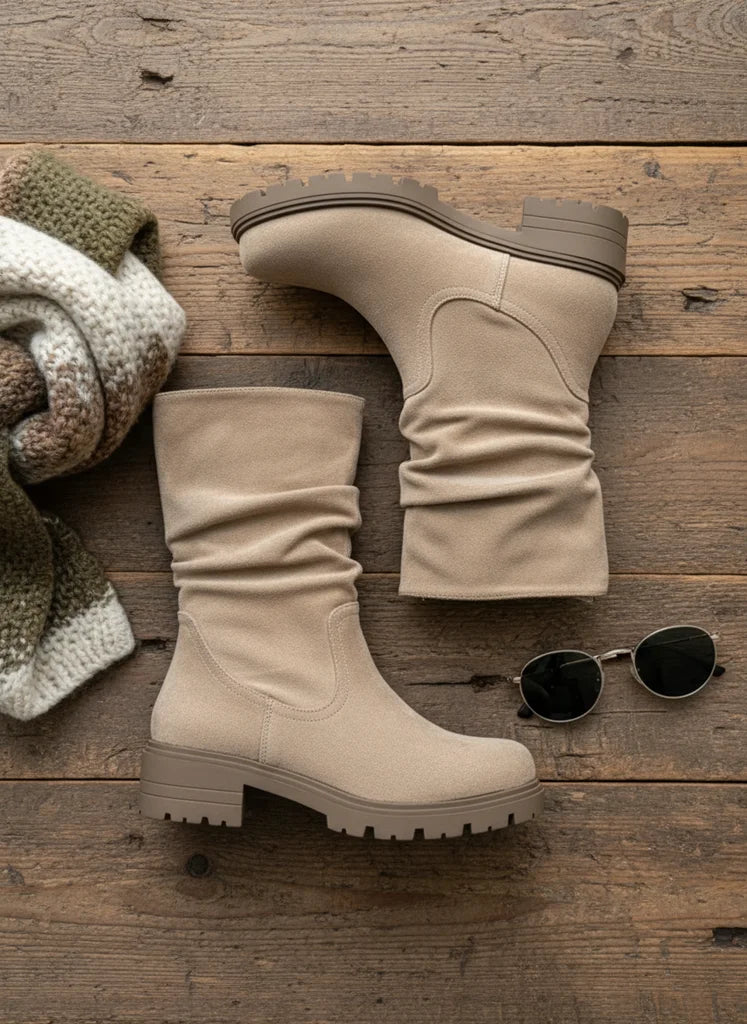 Bottes Marina Khaki - Style Pratique!